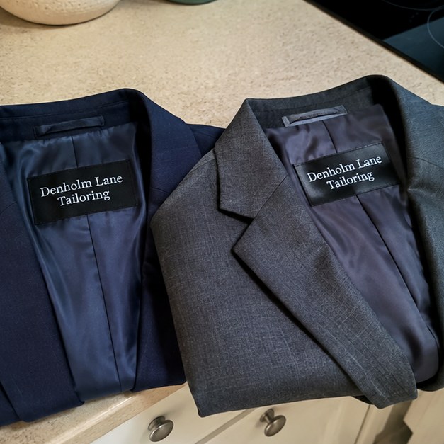 Custom suit jackets — customer photo