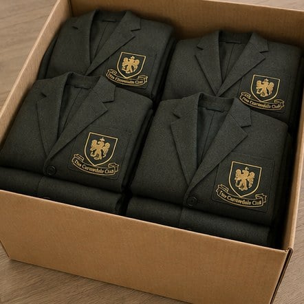 Customized suit jackets for schools, clubs and societies