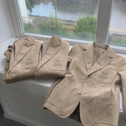 Promotional custom suit jackets with company logo